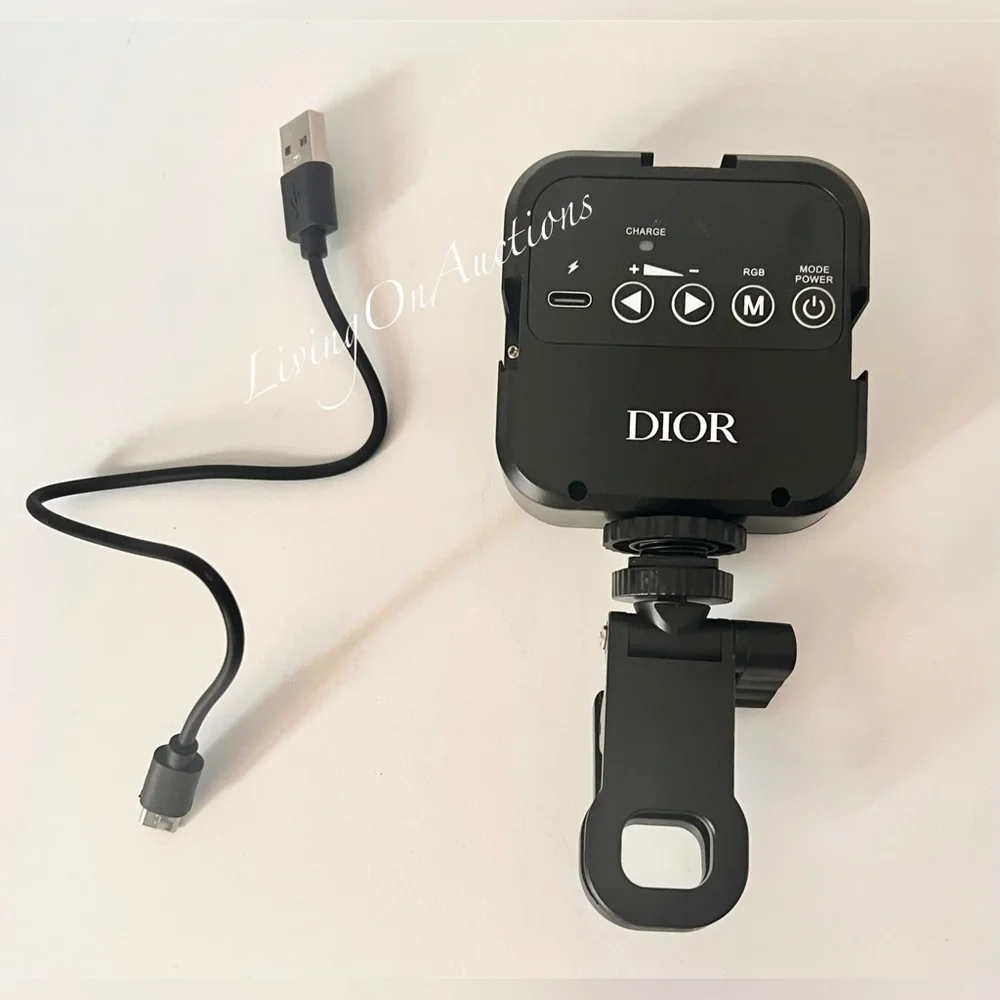 NEW Dior Phone Light Cell Phone Accessory Selfie Podcast YouTube Videos Gift Bag